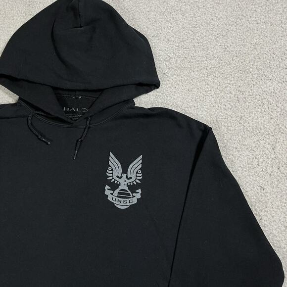 Halo Hoodie Mens Large Sweatshirt Xbox Video Game Infinite Graphic UNSC - Picture 8 of 14